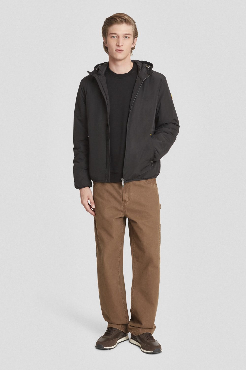 CIESSE PIUMINI Peter giacca imbottita con cappuccio FW25 nero