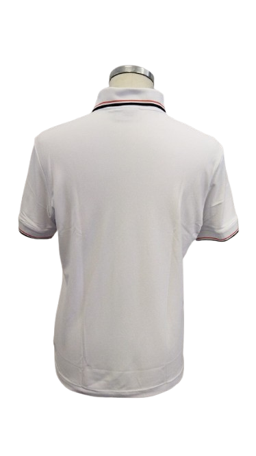 AUSTRALIAN Tech Two-Stripes Piquet Polo SS25 BIANCO