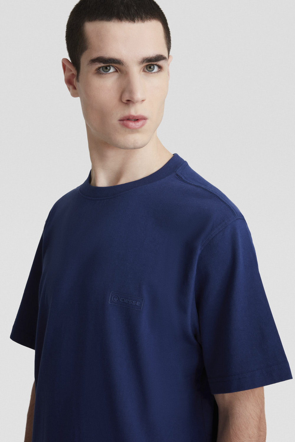 CIESSE PIUMINI RUPI 2.0 t-shirt in cotone blu SS25