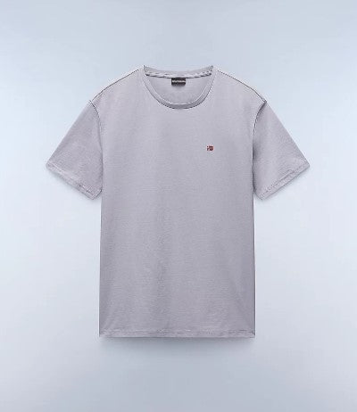 NAPAPIJRI T-shirt mezza manica SALIS SS25 grigio chiaro