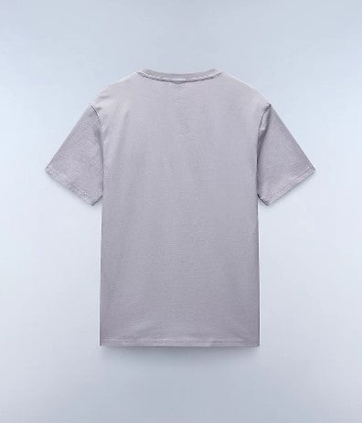 NAPAPIJRI T-shirt mezza manica SALIS SS25 grigio chiaro