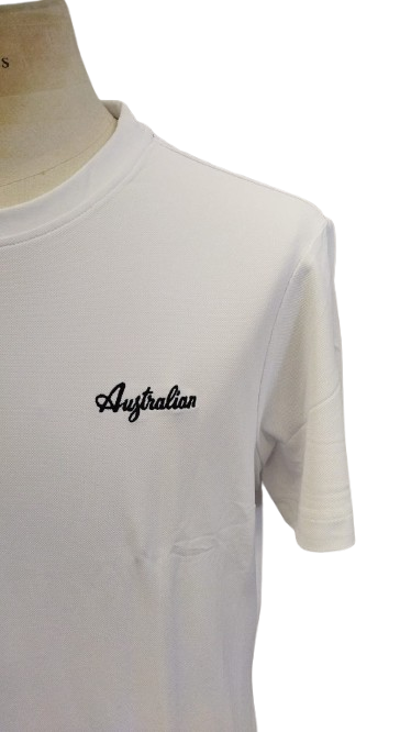 AUSTRALIAN Tech Piquet T-Shirt SS25 BIANCO