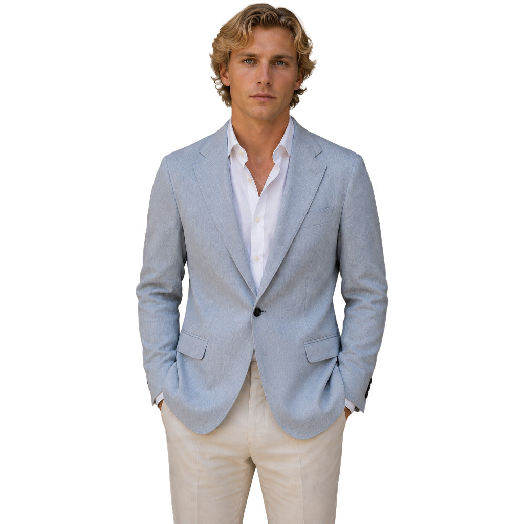 DOLCE &amp; GABBANA - giacca monopetto azzurra