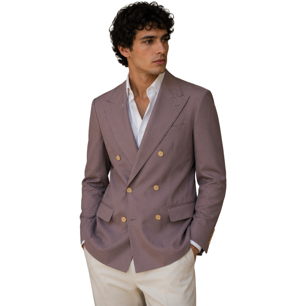 DOLCE &amp; GABBANA - giacca doppiopetto marrone