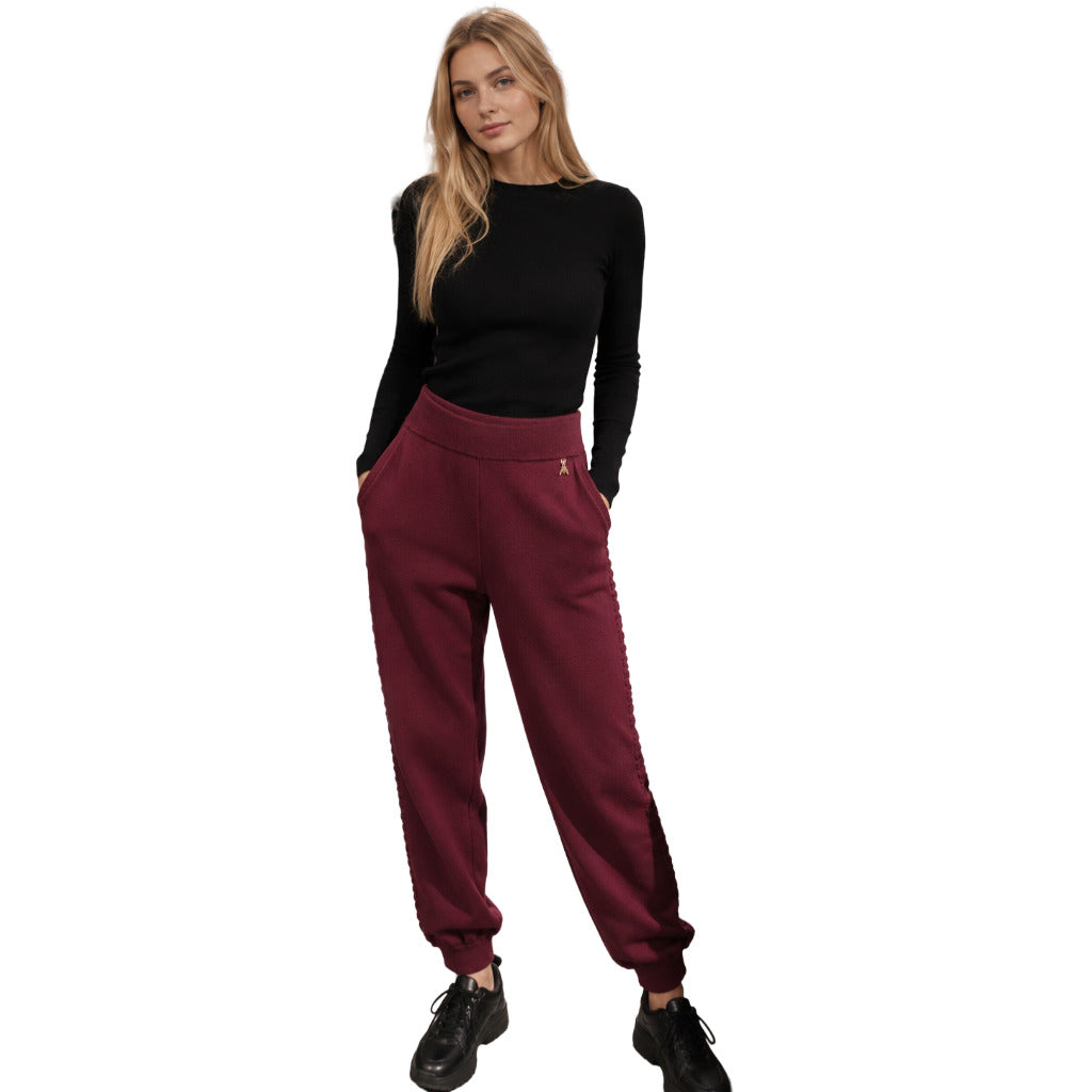 PATRIZIA PEPE  - pantaloni lunghi bordeaux