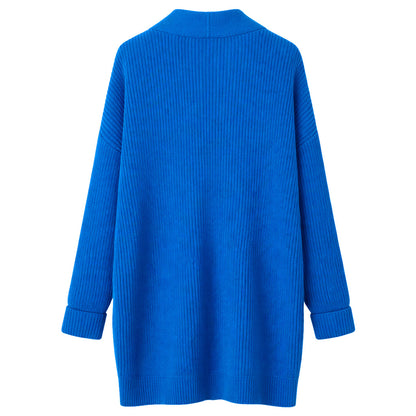PATRIZIA PEPE - cardigan lungo maglia blu