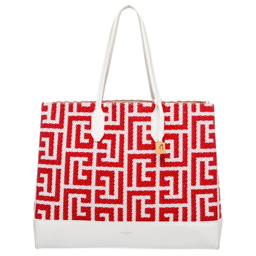 BALMAIN  - canvas open tote bag