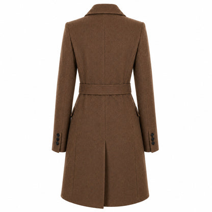 LORO PIANA TESSUTO - cappotto capolavoro marrone