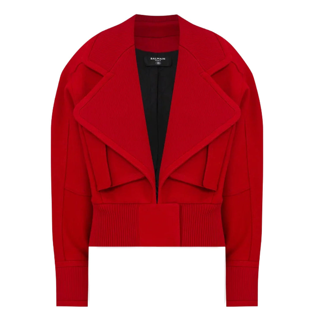 BALMAIN - giacca oversize rossa