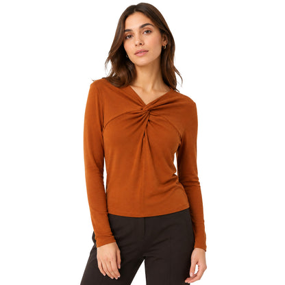 PATRIZIA PEPE - maglia caramel brown