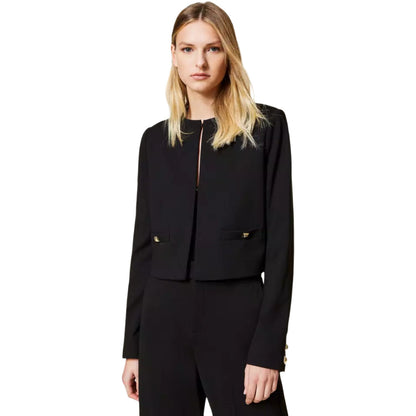 TWINSET - giacca coreana con borchie