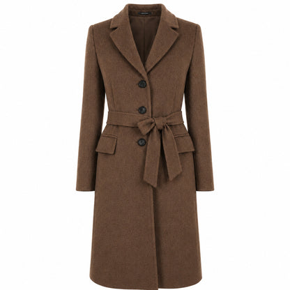 LORO PIANA TESSUTO - cappotto capolavoro marrone