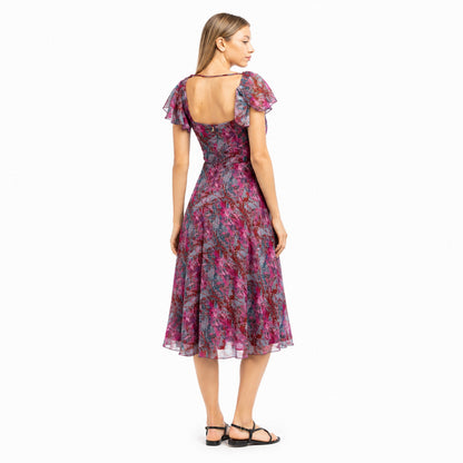 PATRIZIA PEPE - abito purple kaledoscopia