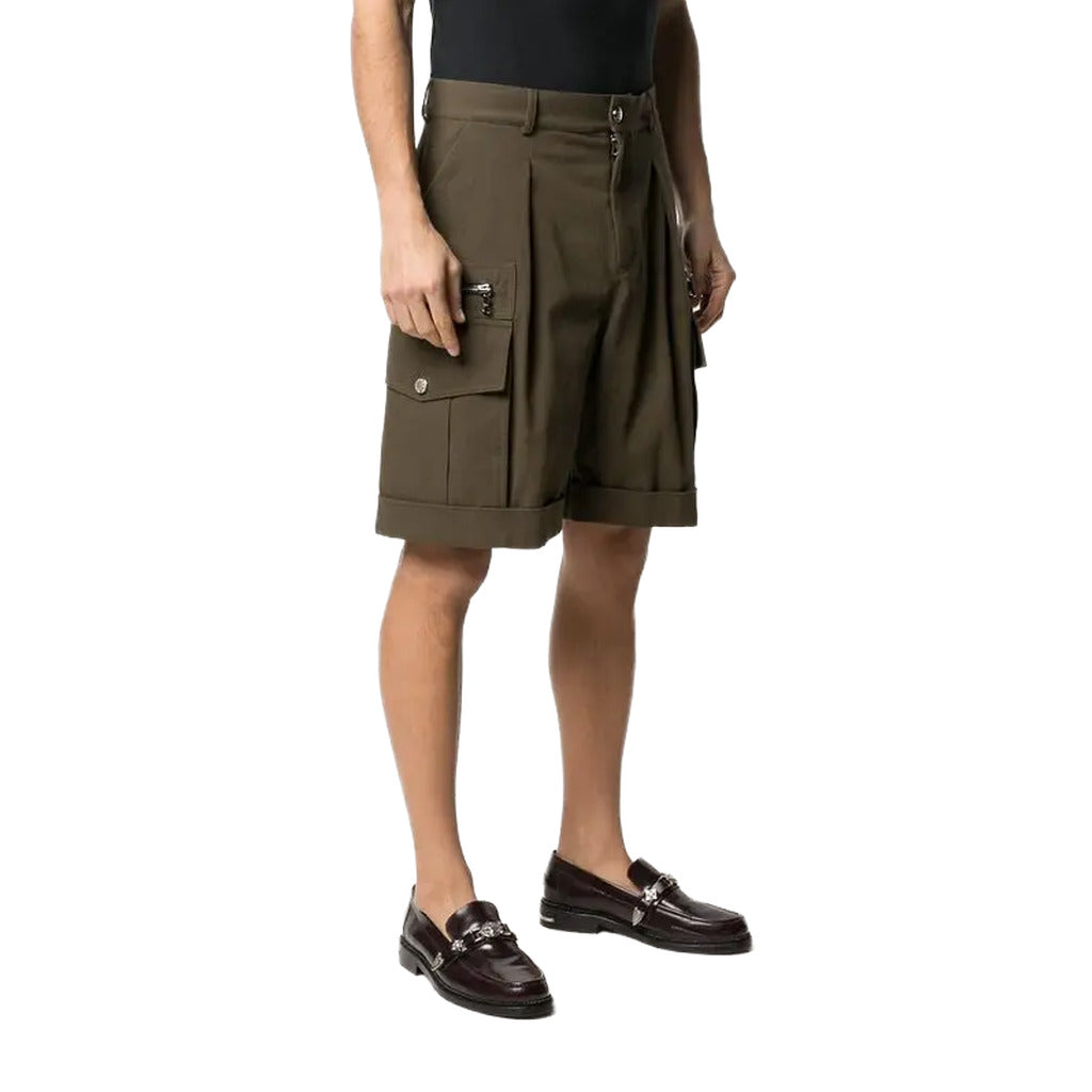 BALMAIN - shorts cargo verdi