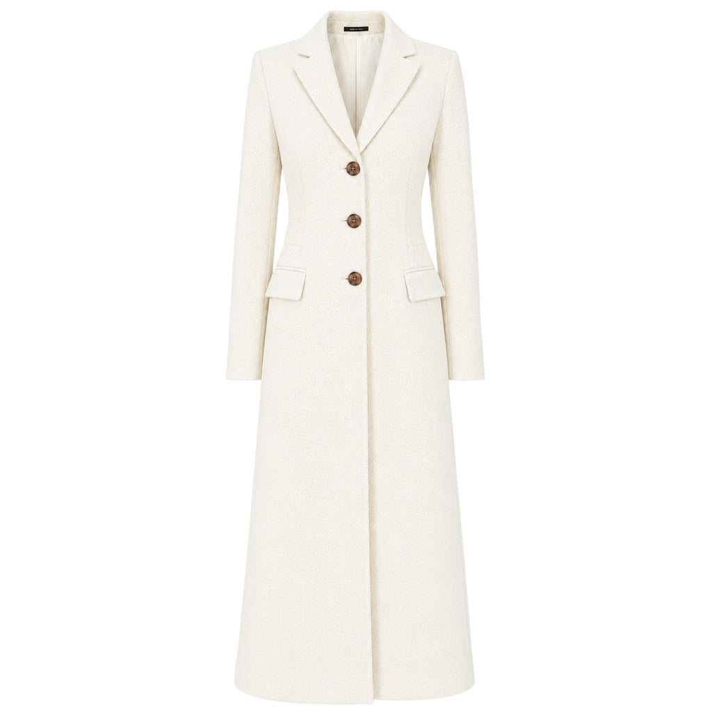 LORO PIANA TESSUTO - cappotto capolavoro lungo marrone