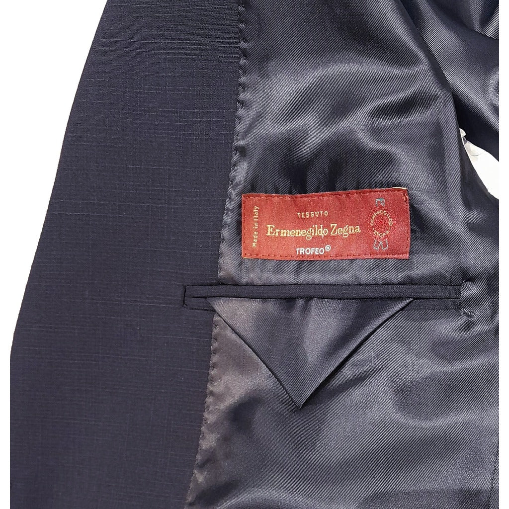 ERMENEGILDO ZEGNA TESSUTO - Completo lana blu scuro