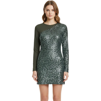 PINKO  - abito alison con paillettes