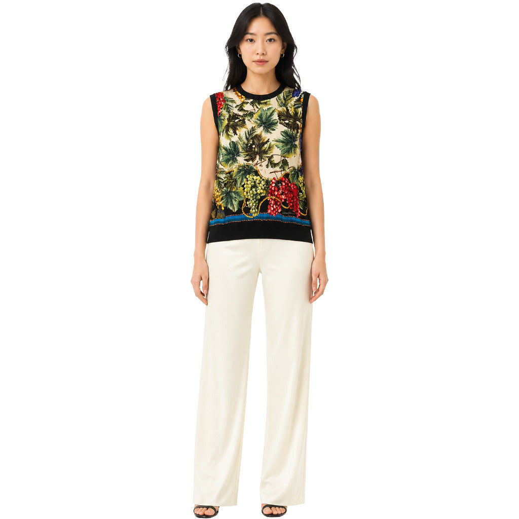 DOLCE &amp; GABBANA - maglia smanicata natura