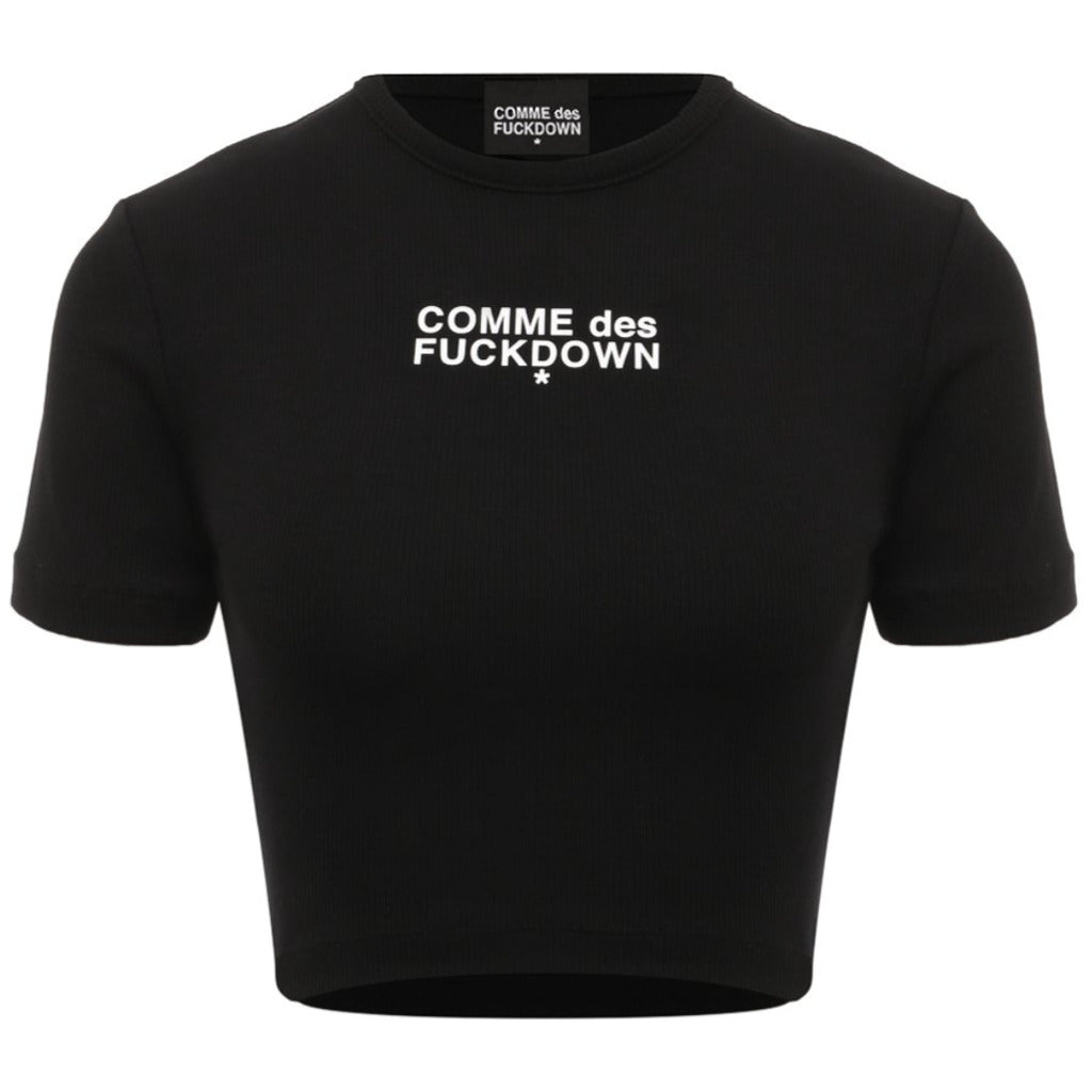 COMME DES FUCKDOWN - top crop in costina