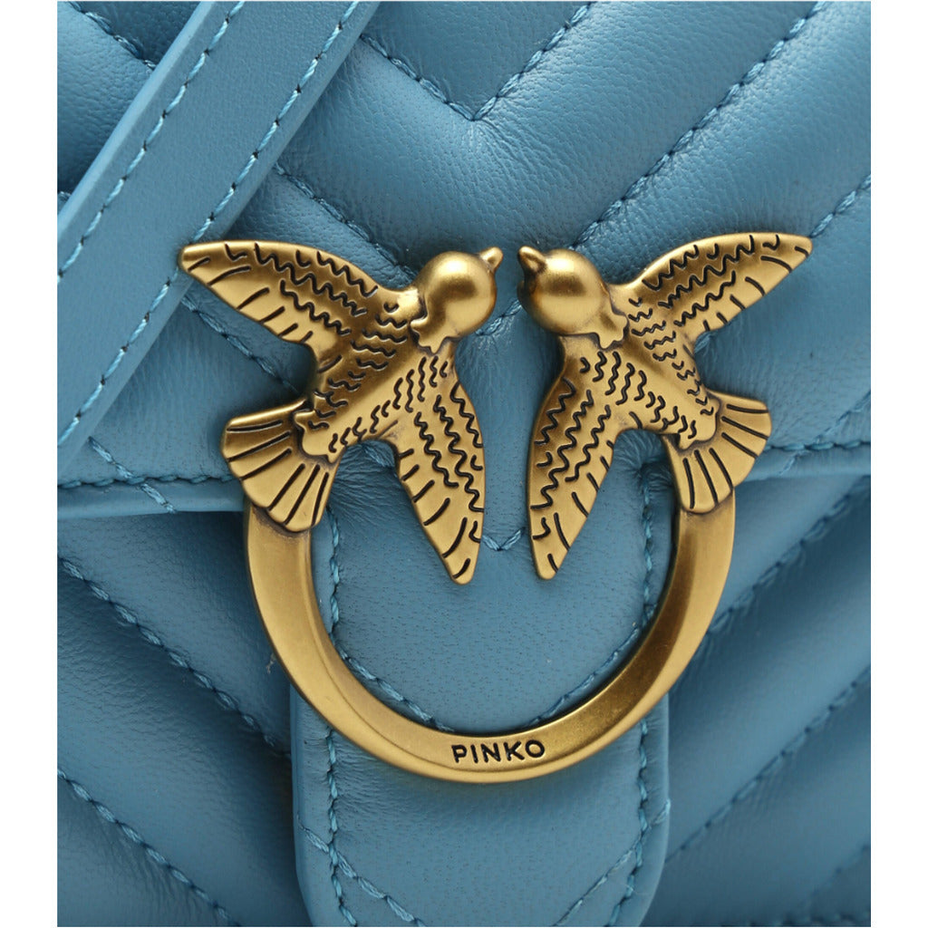 PINKO - love bell mini nappa chevron