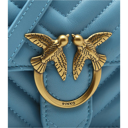 PINKO - love bell mini nappa chevron