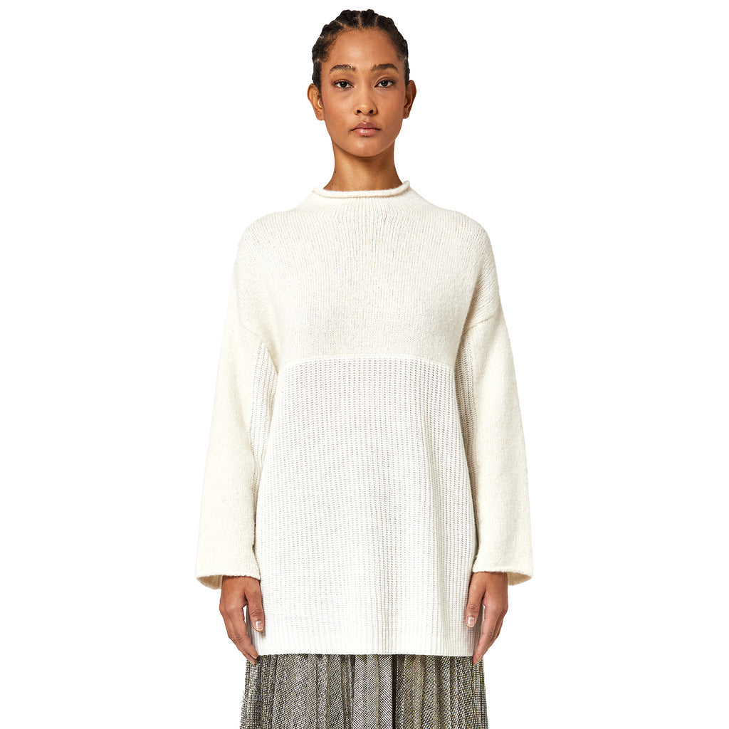 ALPHA STUDIO - maglia over match yarn