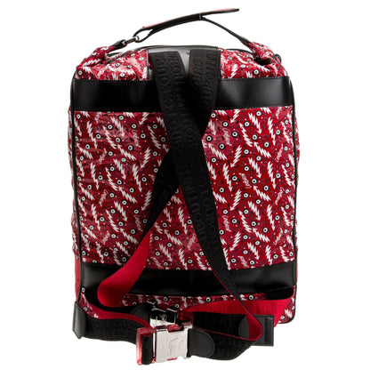 LOUBOUTIN - Graphic-Print Woven Backpack Red