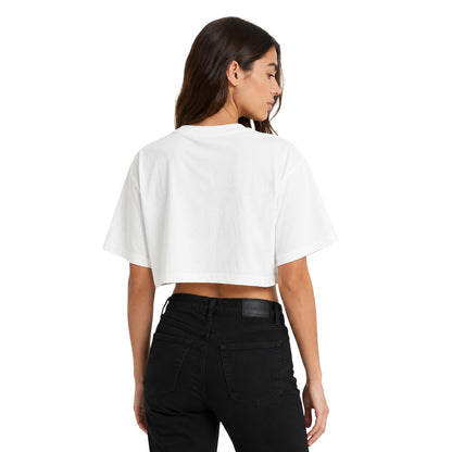 BALMAIN - maglia cropped con stampa