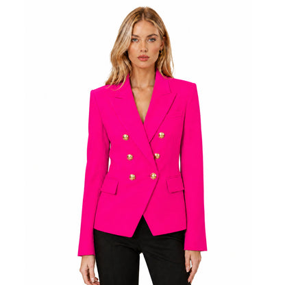 BALMAIN - giacca doppiopetto fucsia