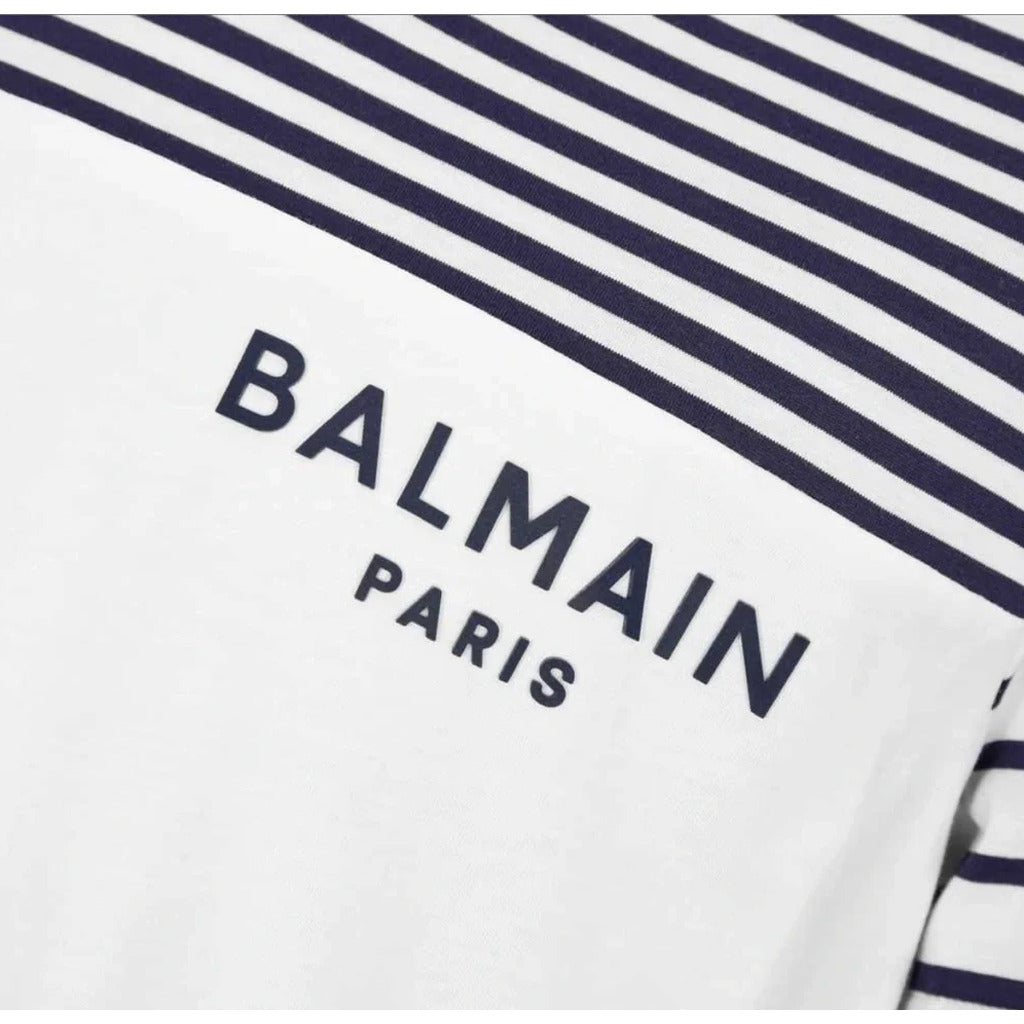 BALMAIN - Balmain striped t-shirt