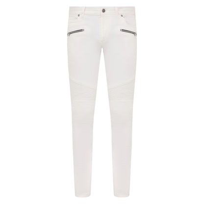 BALMAIN - jeans slim fit bianchi