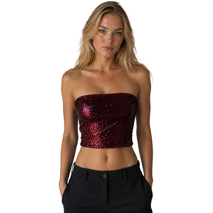 PATRIZIA PEPE - top con paillettes