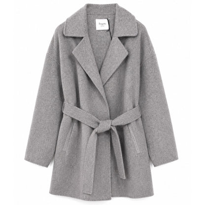 BAGUTTA - cappotto lana con cintura