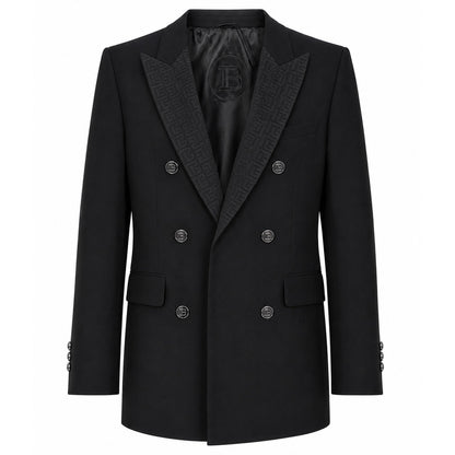 BALMAIN - giacca doppiopetto stampa pattern