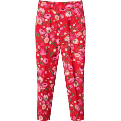 ELISABETTA FRANCHI - pantaloni con motivo a fiori