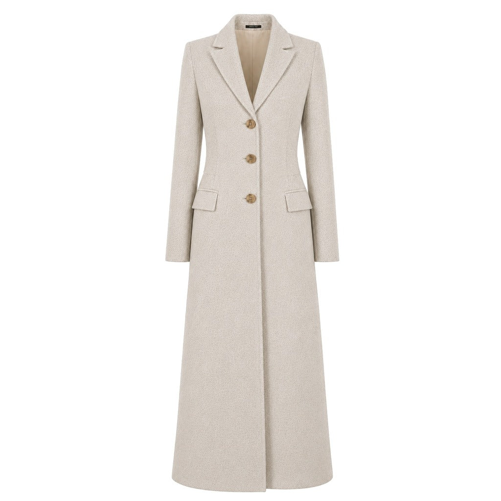 LORO PIANA TESSUTO - cappotto capolavoro lungo marrone