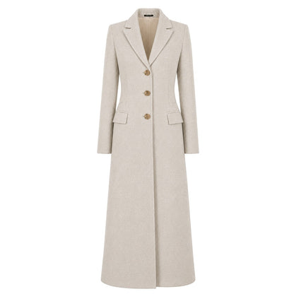 LORO PIANA TESSUTO - cappotto capolavoro lungo marrone