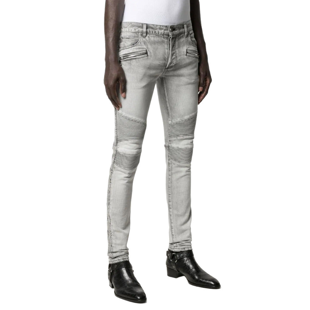 BALMAIN - jeans slim fit grigi
