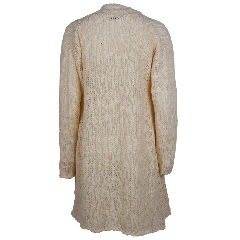 ALPHA STUDIO - abito cardigan ecrù