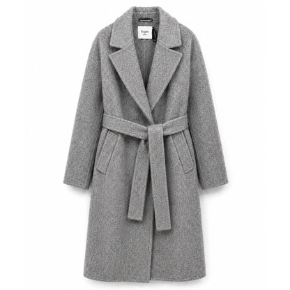 BAGUTTA - cappotto lungo lana con cintura
