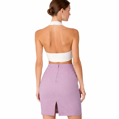 ELISABETTA FRANCHI  - gonna malva