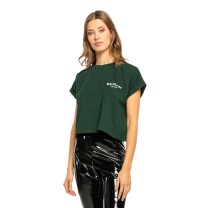 BALMAIN - t-shirt cropped balmain paris
