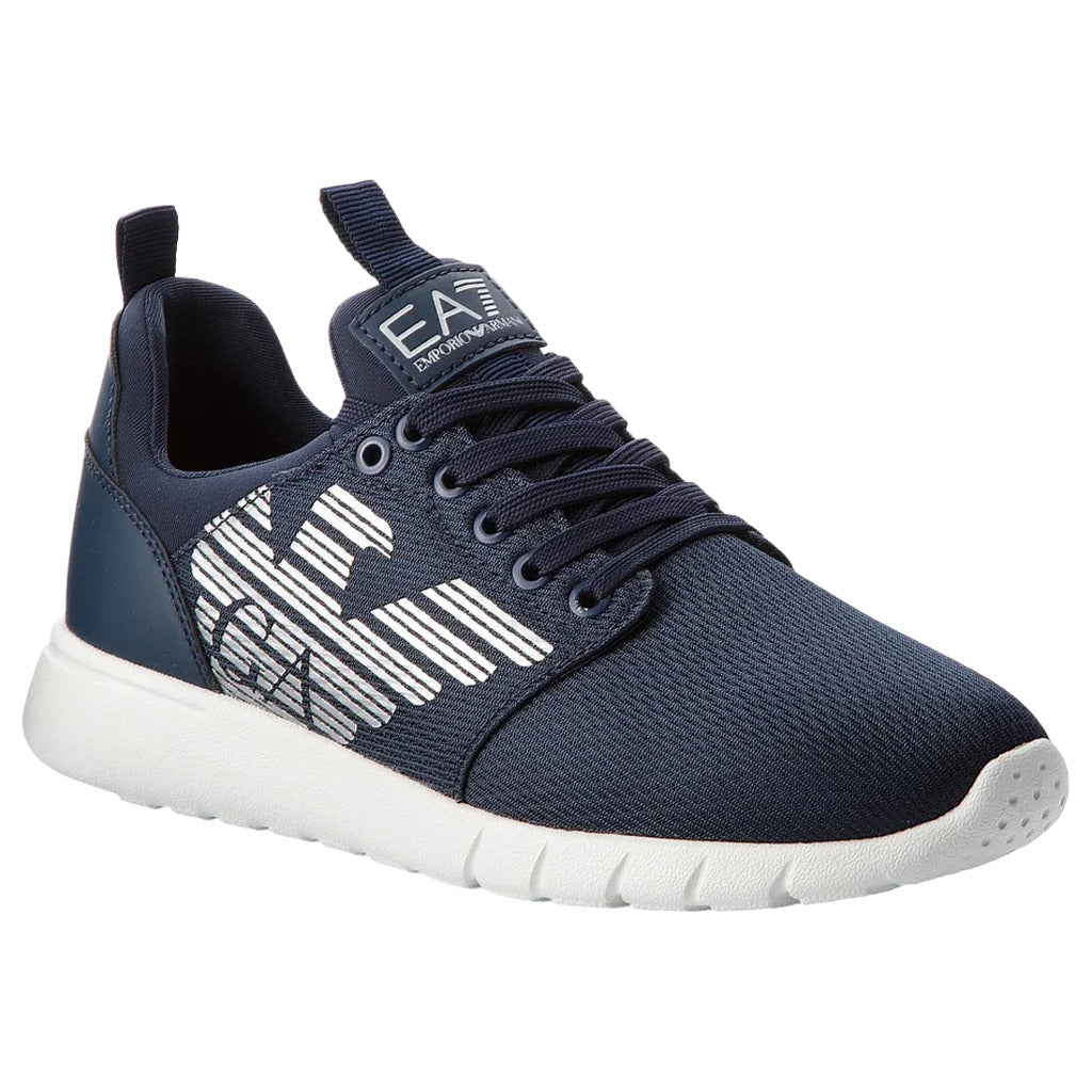 EMPORIO ARMANI - sneakers mesh lycra blu