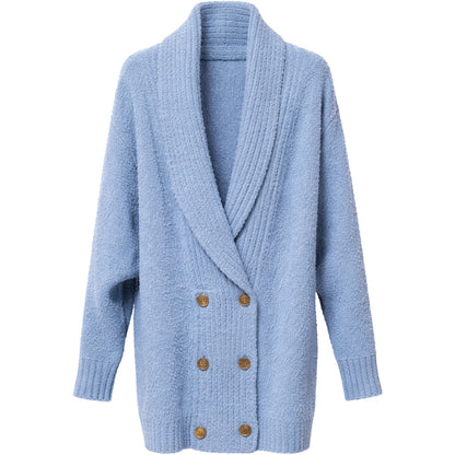 ELISABETTA FRANCHI - cappotto blu doppio petto