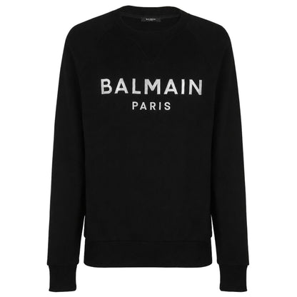 BALMAIN - felpa girocollo nera