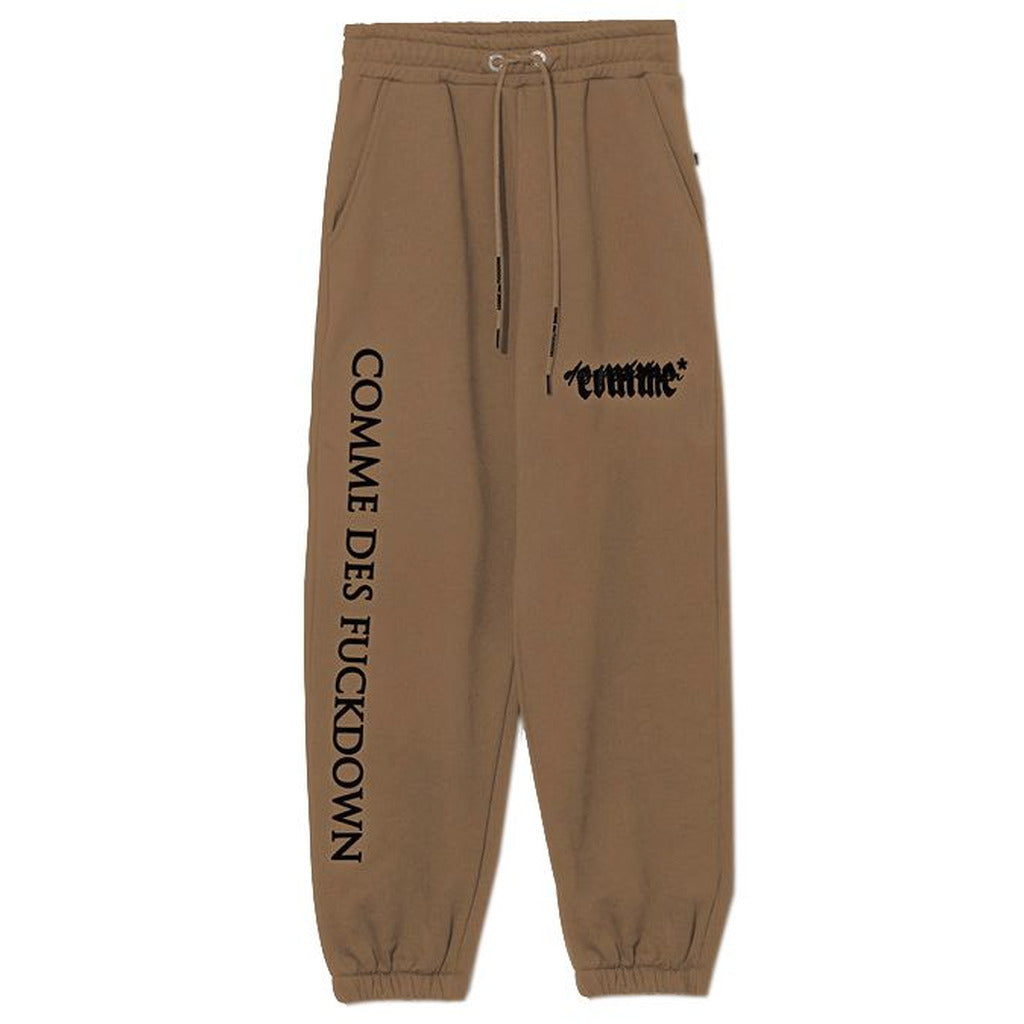 COMME DES FUCKDOWN - pantaloni felpa marroni