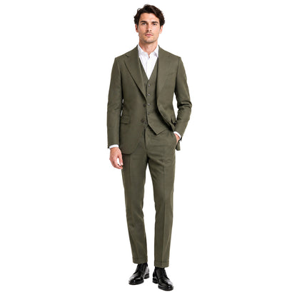 ERMENEGILDO ZEGNA TESSUTO - Completo lana verde army