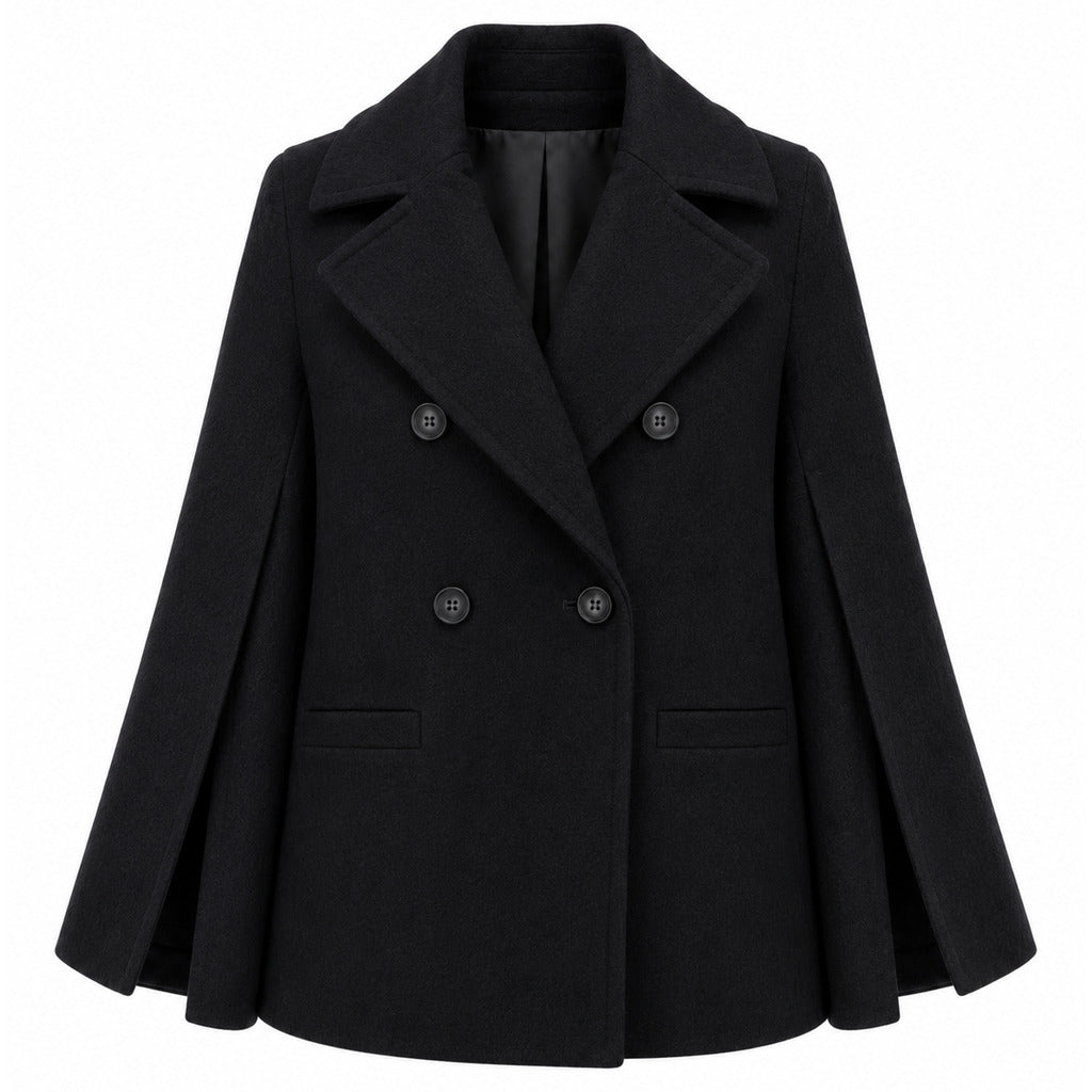 LORO PIANA TESSUTO - peacoat doppiopetto taglio kimono