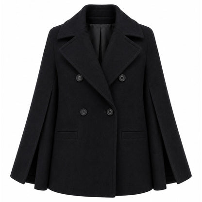 LORO PIANA TESSUTO - peacoat doppiopetto taglio kimono