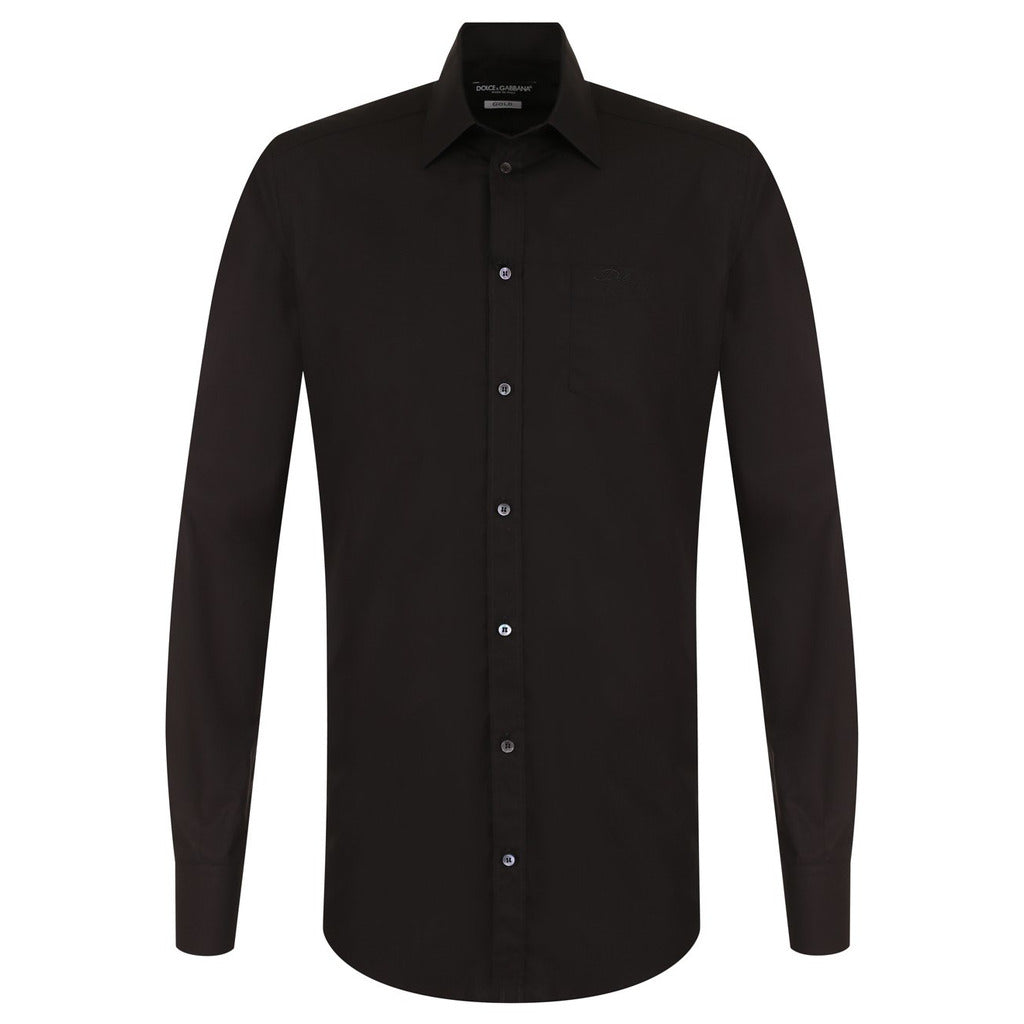 DOLCE &amp; GABBANA - camicia gold nera